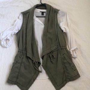 Army green utility vest